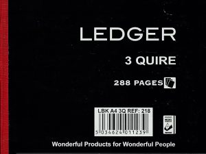 Ledger Book A4 3 Quire